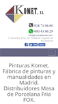 Mobile Screenshot of pinturaskomet.com