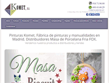 Tablet Screenshot of pinturaskomet.com